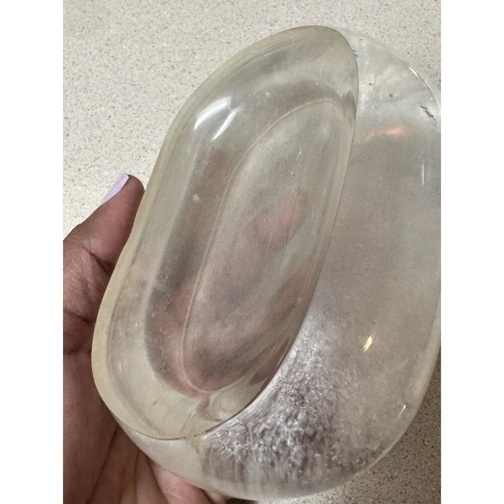 Vintage MCM Acrylic Lucite Soap Dish Trinket Jewelry - MINIMALIST VTG